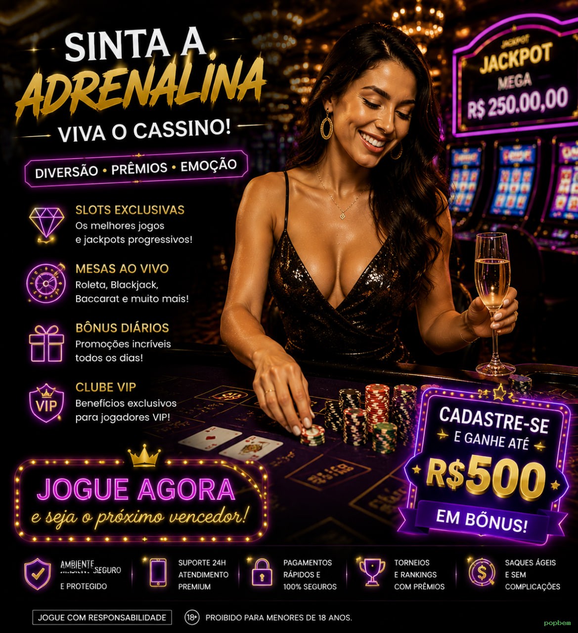 Apostas esportivas ao vivo na popbem